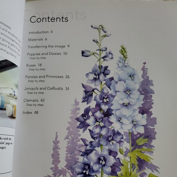 Ready to Paint Series: Ready to Paint Watercolour Flowers by Wendy Tait (2008) - Picture 6 of 11